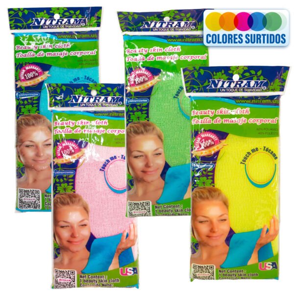 TOALLA EXFOLIANTE CORPORAL NITRAM